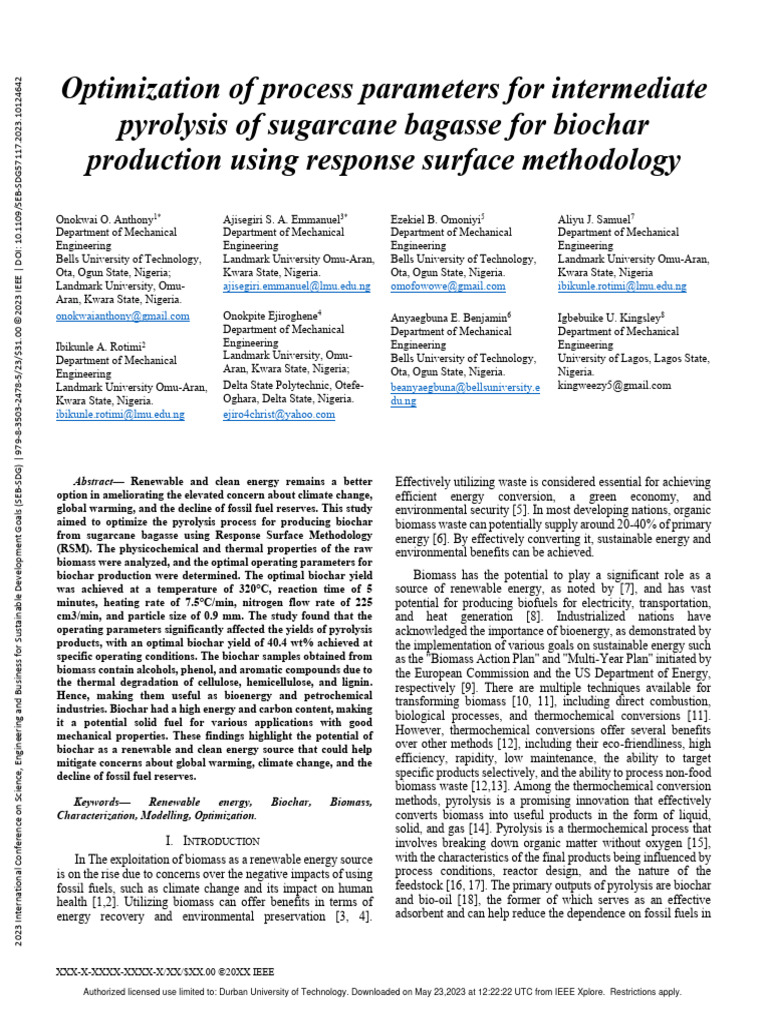 Making Biochar From Sugarcane Waste: Pyrolysis Plants in Action